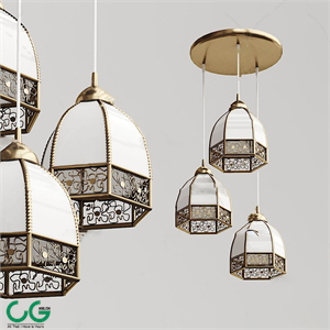 drop ceiling light 3d model 02